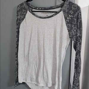 Aeropostale Gray Lightweight Longsleeve